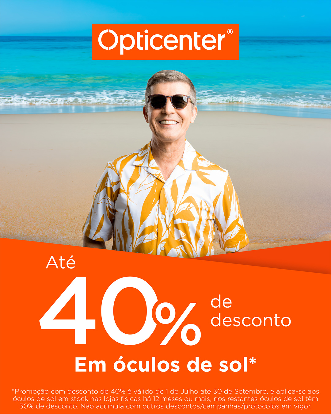 Na Opticenter, aproveite até 40% de desconto
